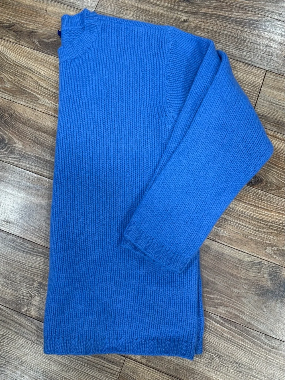 Vintage J. Crew Men’s Crewneck Sweater in Vivid Blue NWT